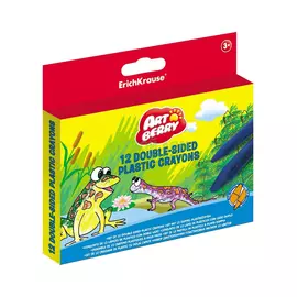 Erich Krause Набор мелков artberry двухсторонние 12 цв 9 см