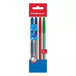 Erich Krause Набор ручек "R-101", цветные, 4 шт (EK33517)