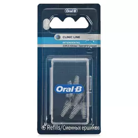 Сменные интердентальные ершики Oral-B PRO-EXPERT Clinic Line для межзубной щетки, 6 шт