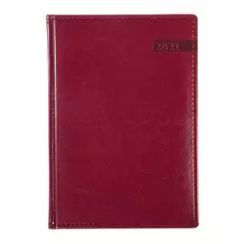 Ежедневник датированный Hatber на 2021 176 л А5 Sarif Image бордовый