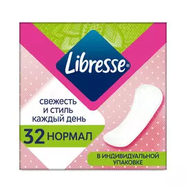 Ежедневные прокладки Libresse Dailyfresh Normal, 32 шт.