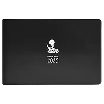 Еженедельник Infolio Study Lucky 2025 чёрный 64 листа