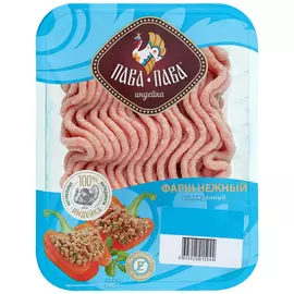 Фарш Пава-Пава Нежный из цыпленка-индейки, 450 г
