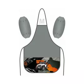 Фартук и нарукавники Lamark 3 кармана серый 45x54 см