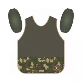 Фартук-накидка с нарукавниками Lamark хаки 44х60 см