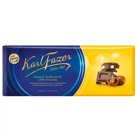 Fazer молочный шоколад c цельным фундуком 190г