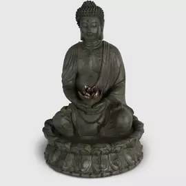 Фигура декоративная Boltze Будда 46х31 см антрацит
