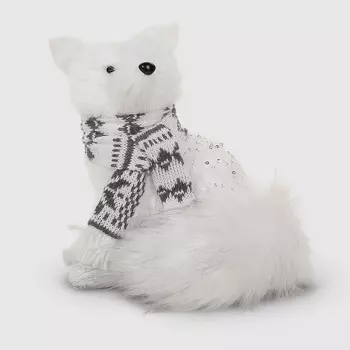 Фигура декоративная James arts Лиса с шарфом 21 см