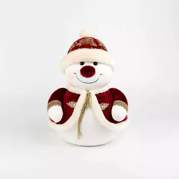 Фигура декоративная James arts снеговик 31х25х50