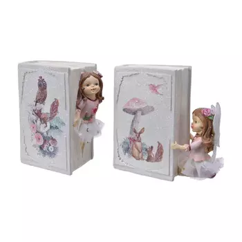 Фигура декоративная Kaemingk девочка с книгой 14x14 см в ассортименте