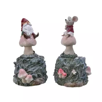 Фигура декоративная Kaemingk грибочек 10x20 см в ассортименте