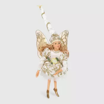Фигура декоративная Sote Toys белая фея с мягкими ногами 35 см