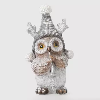 Фигура декоративная светящаяся Dekor pap филин 25x22x44,5 см