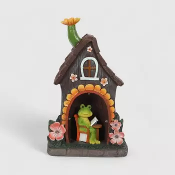 Фигура садовая декоративная Fulin Домик led 26х18х41 см