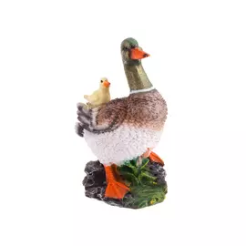 Фигура садовая Селезень с птенцом Тпк полиформ F821