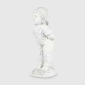 Фигура садовая Shimmer arts Поцелуй мальчик 20х19х50 см