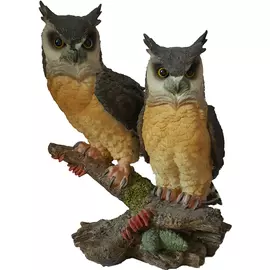 Фигура садовая Совы на ветке н-35.l-25cм Тпк полиформ
