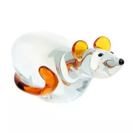 Фигурка Art glass мышка 18х6см