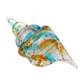 Фигурка Art glass раковина цветная 26х13см