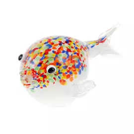 Фигурка Art glass рыба фугу 23см