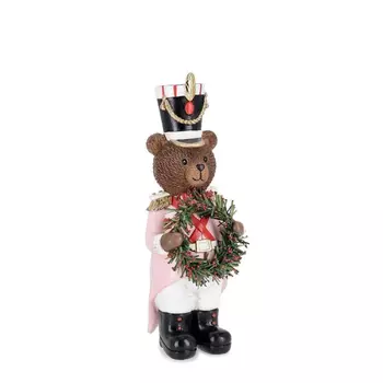 Фигурка Bizzotto ny декор медведь-барабанщик 28 см