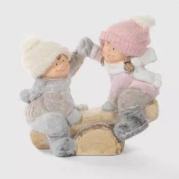 Фигурка декоративная Ad trend NY дети на качелях 39 см