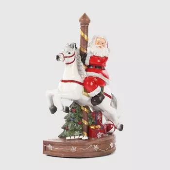 Фигурка декоративная Timstor санта на лошади 22х10,5х32 см