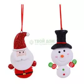 Фигурка Festive Санта/снеговик 9.5см (P001276)