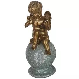 Фигурка Glasar ангел с гуслями 14x13x25 см