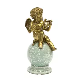 Фигурка Glasar Ангел с лирой (правый) 14x13x26см