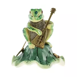 Фигурка Glasar лягушка 14.5х14.5х16 см