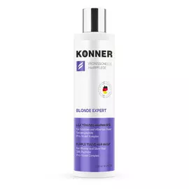 Фиолетовая тонирующая маска Konner Blonde Expert для нейтрализации желтизны холодных оттенков блонд 250 мл