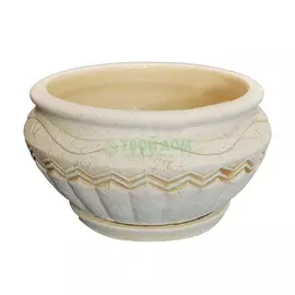 Фитокерамика Цветочный горшок шамот деметра