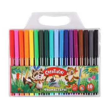 Фломастеры 18 цветов Creativiki 162100