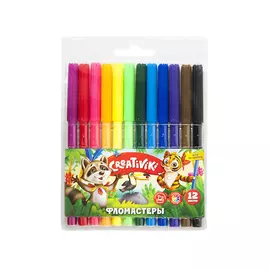 Фломастеры Creativiki 12 цветов