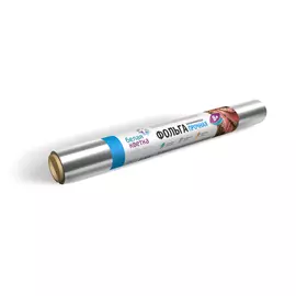 Фольга алюминиевая прочная Белая Кветка 44см x 8м