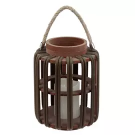 Фонарь декоративный Lotti с led свечой теплый белый