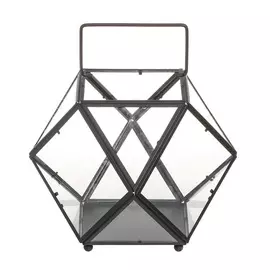 Фонарь-флорариум подвесное Edelman flower lois 16см чёрное