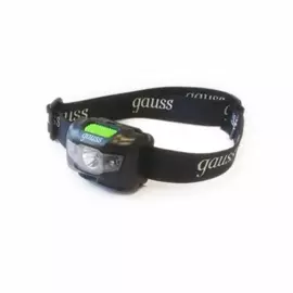 Фонарь Gauss налобный 3W 130LM LI-ION 600MAH