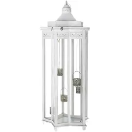 Фонарь под свечу Boltze Eloise белый большой