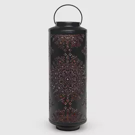 Фонарь-подсвечник Dekor pap 16x16x50 см черный