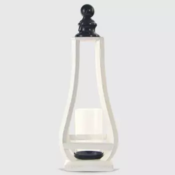 Фонарь-подсвечник Dekor pap белый, 18x18x50 см