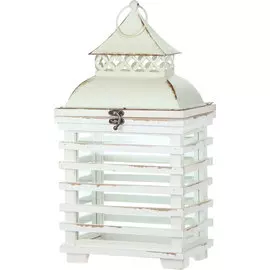 Фонарь-подсвечник Dekor pap маленький бежевый