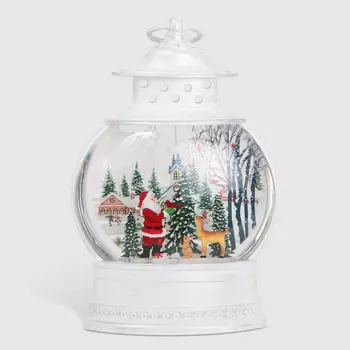 Фонарь со стеклянным шаром Victory Technology Дед Мороз LED