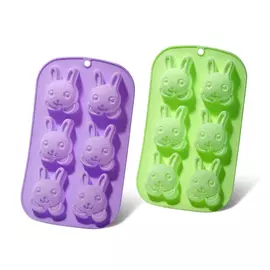 Форма для 6 кексов зайчик 26x14.5x3 см (BW-6654.6/BW-6655.6)