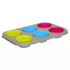 Форма для выпечки Hitt с силиконовыми чашками