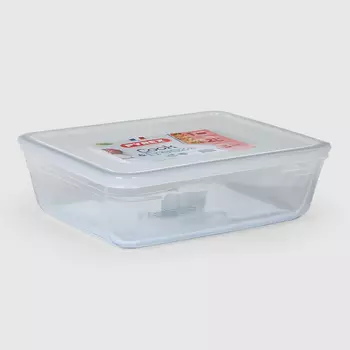 Форма для запекания Pyrex прямоугольная с пластиковой крышкой 2,7 л