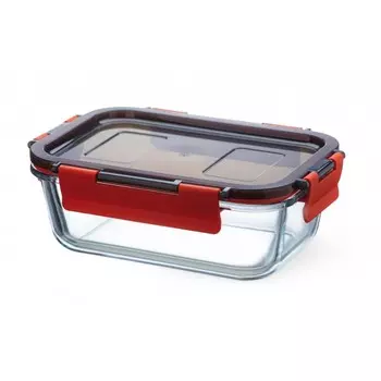 Форма для запекания Simax прямоугольная с пластиковой крышкой и фиксаторами 850 мл