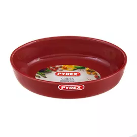 Форма курвес овальная 22х15 керам Pyrex