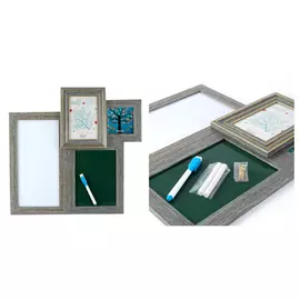 Фоторамка-коллаж Русские подарки на 2 фото с досками для записи 44x42 см